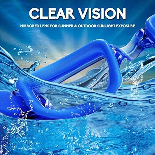 EverSport Swim Goggles Pack of 2 Swimming Goggles Anti Fog for Adult Men Women Youth Kids