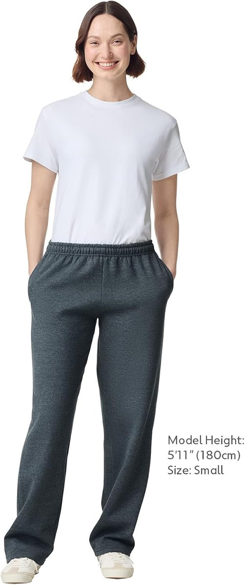Gildan Fleece Open Bottom Sweatpants - Comfortable with Pockets | Adult Size G18300