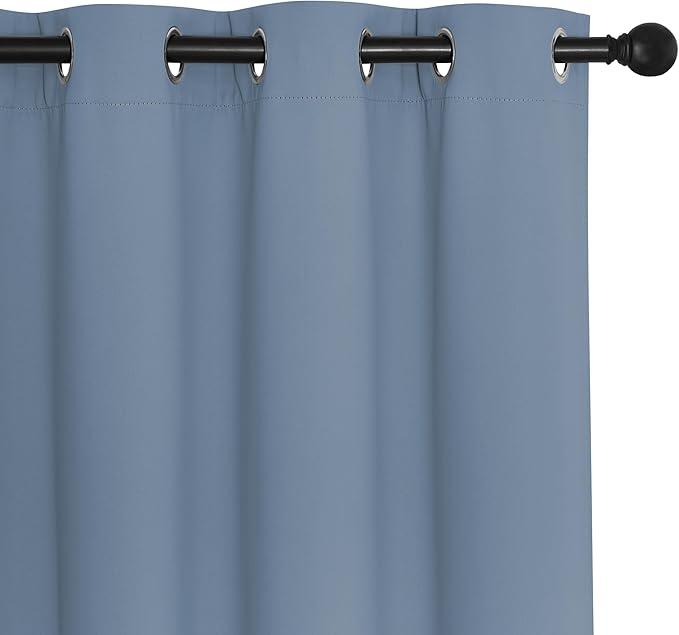 NICETOWN Room Divider Curtain 132 Inches Long, Wide Blackout Sliding Door