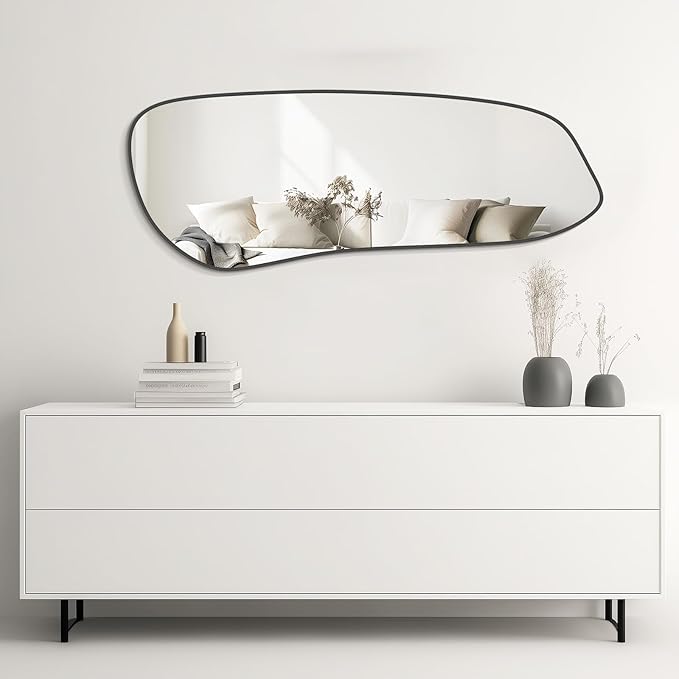 WallBeyond Irregular Wall Mirror, Asymmetrical Mirror Wall Mounted