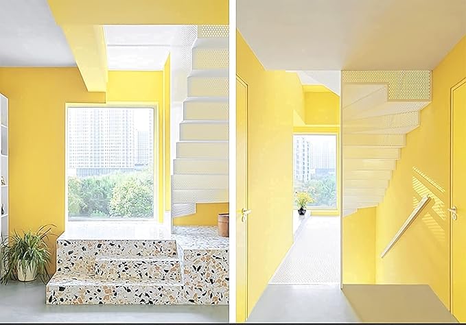 Dimoon 236''x17.7'' Yellow Peel and Stick Wallpaper Contact Paper Modern Self