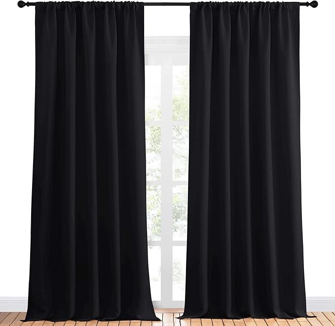 NICETOWN Black Out Window Curtains