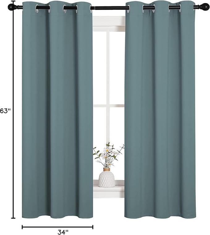 NICETOWN Modern Blackout Curtains Noise Reducing, Thermal Insulated and Privacy