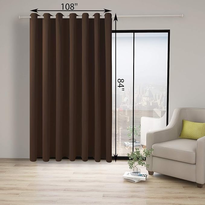 BONZER Room Divider Curtain Screen Partitions Total Privacy Wall Grommet Wide