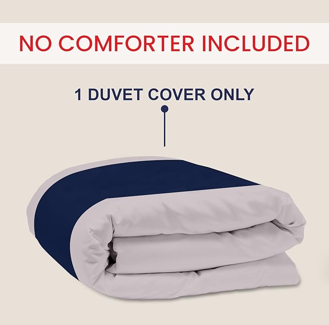 Kotton Culture 1 Pc Custom Size Duvet Cover Only -100% Egyptian Cotton Sateen 600 Thread Count Ultra Soft Premium Durable Comforter Cover Zipper Closure & Corner Ties (Dashing Blue, Custom)