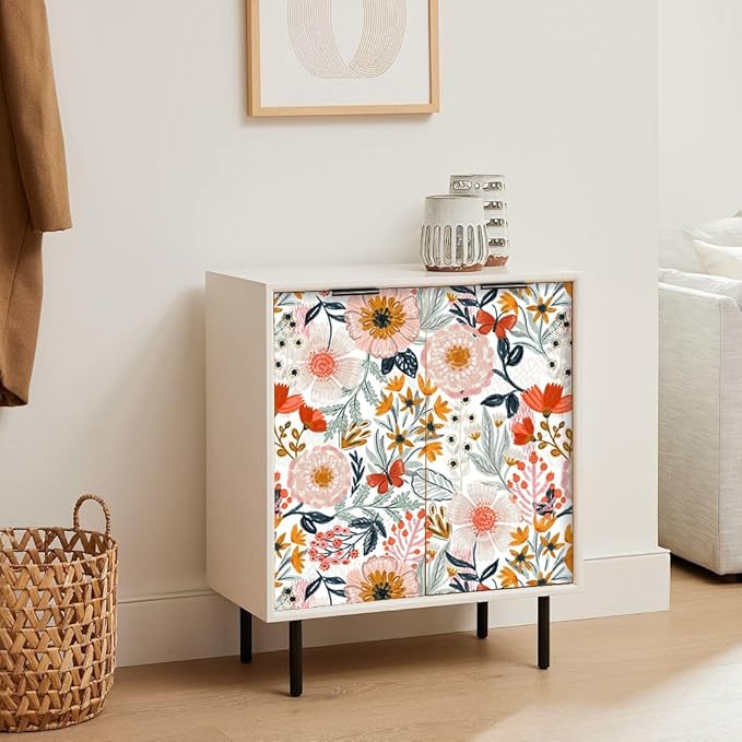 HAOKHOME Boho Peel and Stick Wallpaper Floral Wall Paper Removable