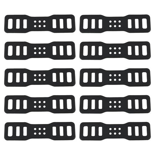 SG Store 10Pcs Bicycle Silicone Straps Holders Silicone Fixed Strap Replacement Part Bike Light Holder Cycling Accessories Suitable for Bicycle Light, Black