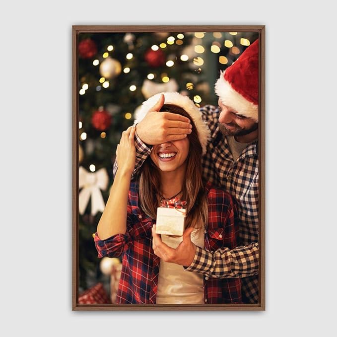 wall26 Framed Custom Canvas Wall Art for Living Room, Bedroom Canvas Prints for Home Decoration Ready to Hang - 16"x24", Natural Frame