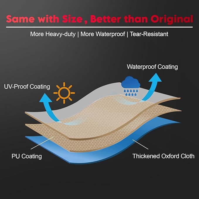 Comnova Grill Cover 51 Inch - 600D BBQ Cover for Outdoor Grill Waterproof and Heavy Duty, 51 Inch Barbecue Gas Grill Covers for Weber, Char-Broil, Nexgrill, Monument, Dyna-glo, Brinkmann and More