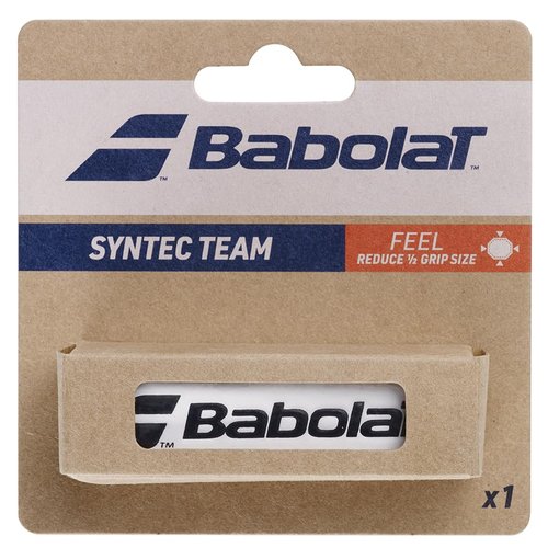 Babolat Syntec Team Pack of 1 White Overgrip, One Size