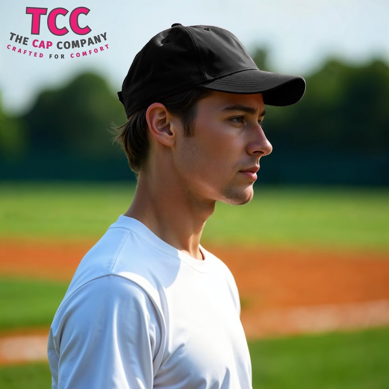 Unisex Classic Baseball Cap | Low Profile Soft Top Unstructured Cotton Baseball Cap | Adjustable Size Buckle for Women Men - Black