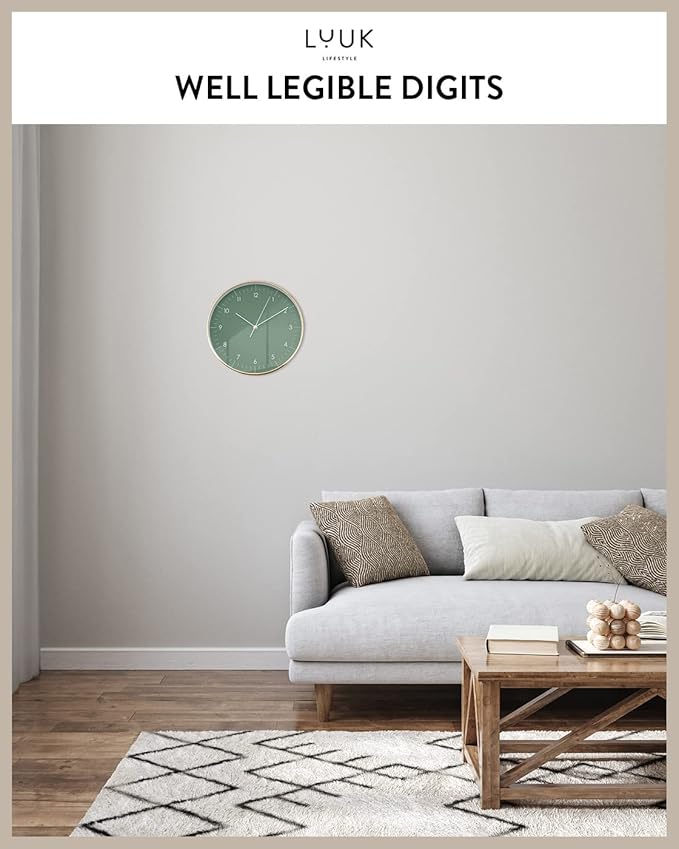 LUUK LIFESTYLE Silent wall Clock