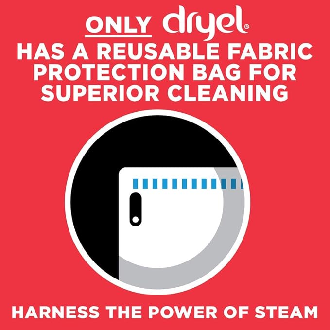 Dryel At-Home Mega Dry Cleaner Starter Kit, Includes Dry Cleaning Cloths and To-Go Stain Removal Pen - 14 Load Capacity