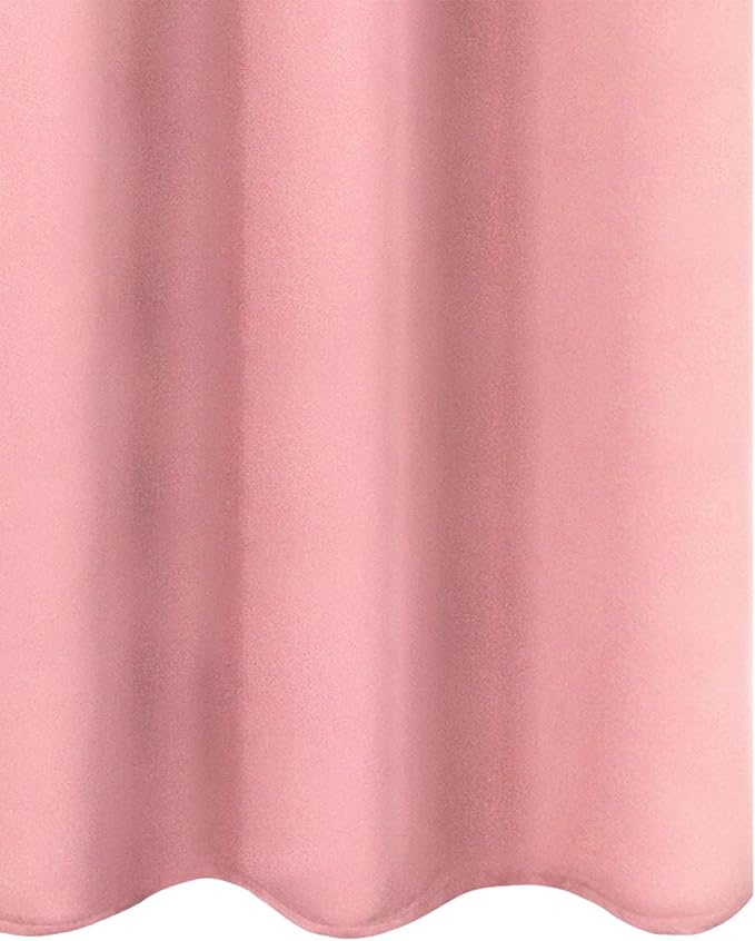 LEMOMO Pink Thermal Blackout Curtains/42 x 72 Inch/Set of 2 Panels Room