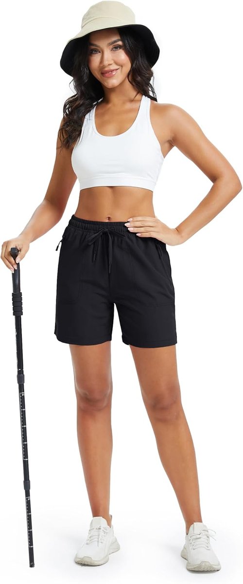 MAGCOMSEN Women's Hiking Shorts - Quick Dry, Lightweight, UPF 50+ | Casual Athletic Shorts with Pockets