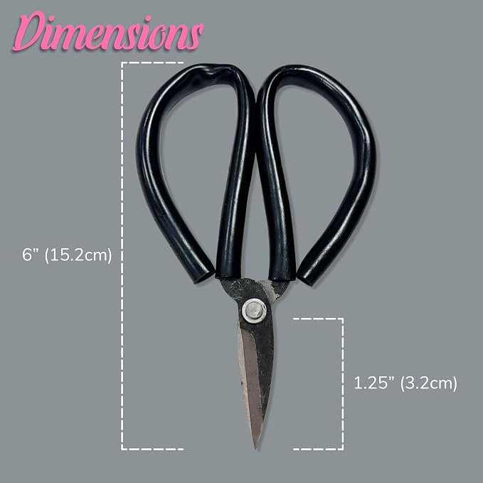 Bonsai Forged Sharp Wire Cutting Scissor with Rubber Handle - 1 Unit
