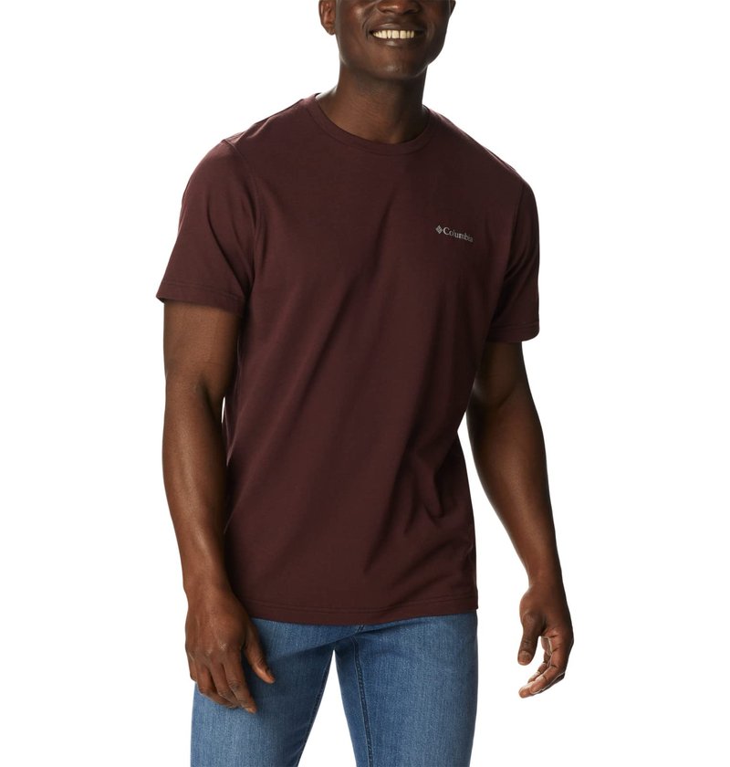 Columbia Men's Thistletown Hills Short Sleeve, Elderberry/Black, 4X Big