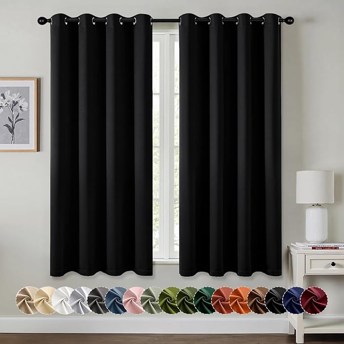 MIULEE Blackout Curtains for Bedroom Living Room 2 Panels, Thermal Insulated