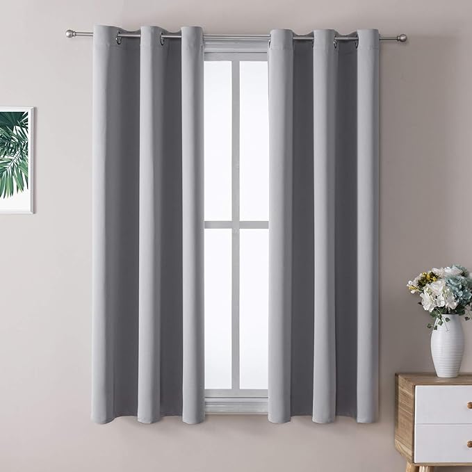 ChrisDowa Small Window Curtains 40 inches Long