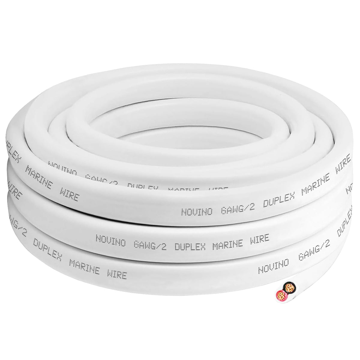 6 Gauge Marine Wire Duplex Marine Grade Wire,6 AWG 50ft Tinned Copper Boat Electrical Cable for Boat/Automotive/RV/Camper Outdoor Use