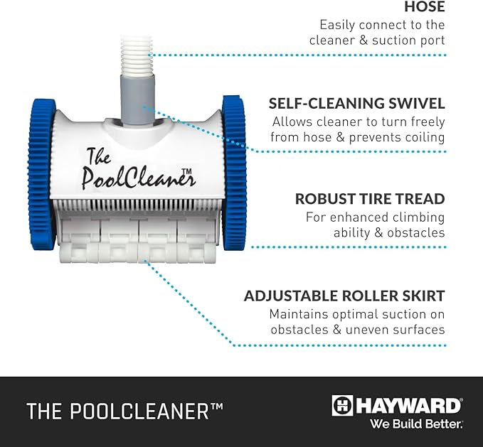 Hayward W3PVS20JST Poolvergnuegen Suction Pool Cleaner, Automatic Vacuum for In-Ground Pools up to 20 x 40 ft.