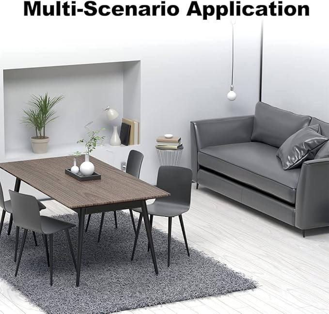 4PCS 4 Inch Matte Black Tapered Angled Legs for Furniture, Metal Mid Century Mordern Feet, Heavy Duty Slanted Stand Legs Kit for Couch, Coffee Table, Desk, Dresser, Sofa, Chair