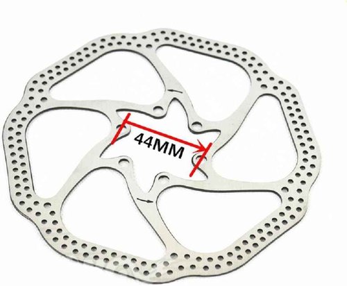180mm Stainless Steel Mountain Bike Brake Disc Rotors - 2pcs Set with 12 Bolts