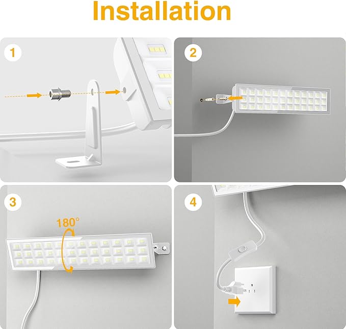 Onforu 100W 4Pack LED Shop Lights, 14000lm Shop Lighting