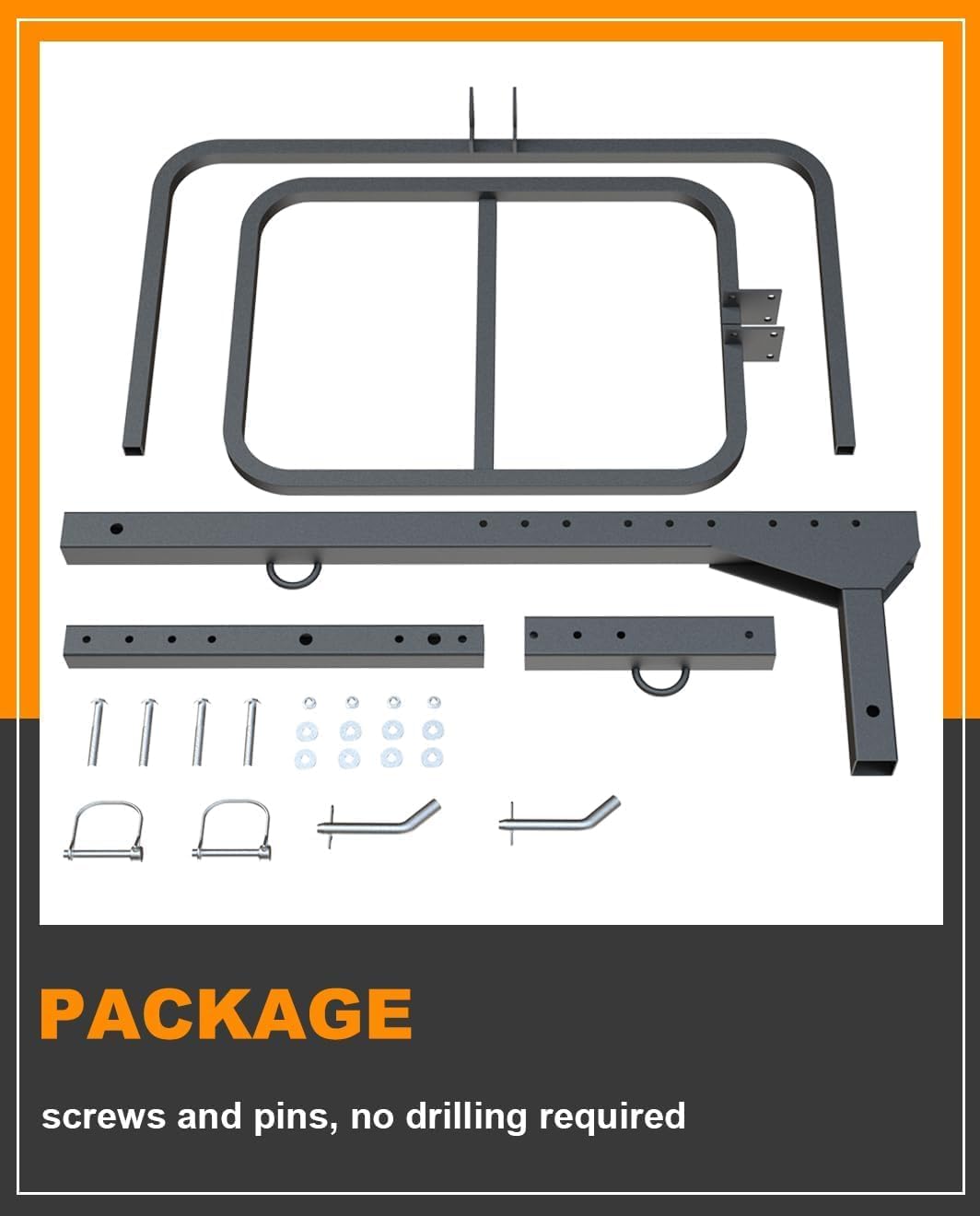 Skiennix RV Hitch Mount Kayak Rack - Adjustable Vertical Carrier for 2 Kayaks Up to 12' & 150LBS
