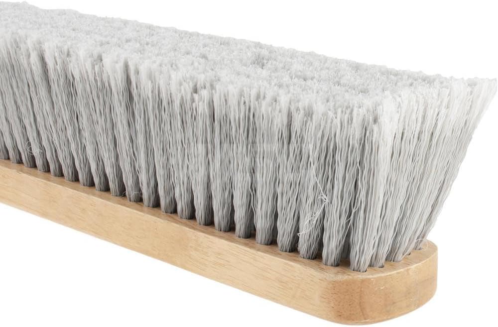 PRO SOURCE Fine-Sweep Push Broom Head with Threaded Wood Block: 24 inch Wide