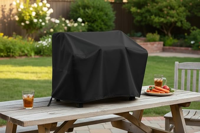 Outdoor Tabletop Grill Cover for Char Broil 200 Stainless Steel Portable Gas Grill, Waterproof Outdoor BBQ Table Top Grill Cover for Charbroil Model 465640214