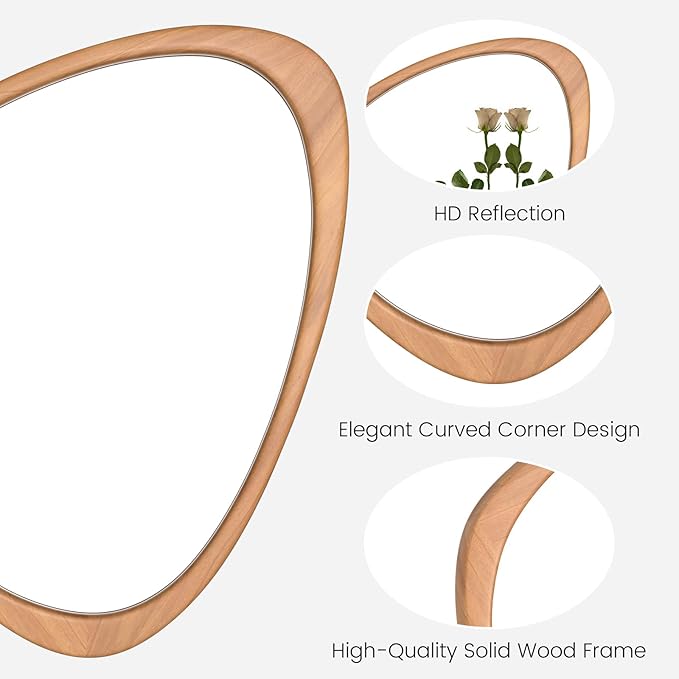 WallBeyond Asymmetrical Mirror, Irregular Wall Mirror