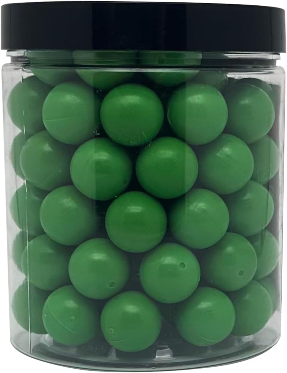Skiennix Reusable Hard Plastic Training Rounds - 0.68 Caliber | 95 Count in Green for Self Defense