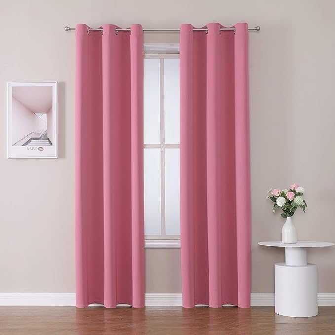 ChrisDowa Blackout Curtains 72 inches Long