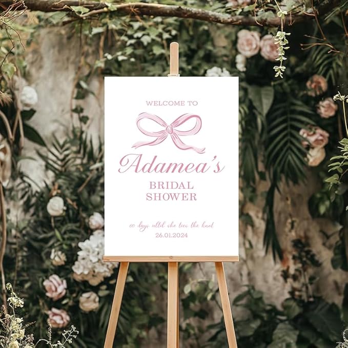 Bridal Shower Welcome Yard Sign, Wedding Shower Welcome Board, Custom Bridal Shower Sign, Elegant Bridal Shower Decor Board#2