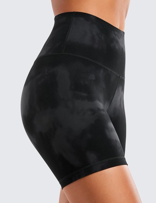 CRZ YOGA ButterLuxe Biker Shorts - High Waisted Spandex for Women's Workout | 6-Inch Length
