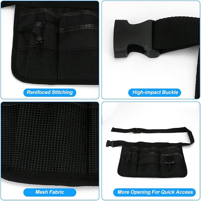 Number-one Gardening Tool Waist Bag Belt, Adjustable Garden Canvas Waist Bag with 7 Pockets of Different Sizes and Depth for Holding Gardening Tools and Home Decoration Tools