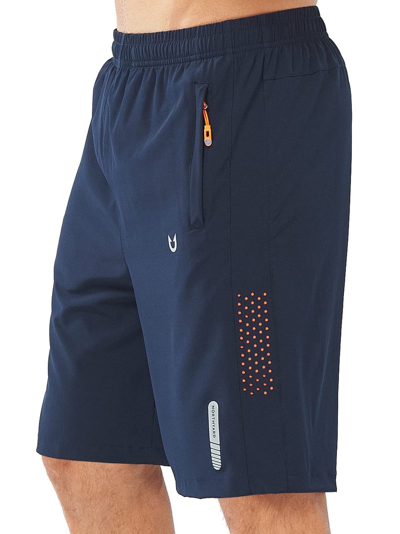 NORTHYARD Men's Athletic Running Shorts Quick Dry Workout Shorts 7"/ 5"/ 9" Lightweight Sports Gym Basketball Tennis Hiking Exercise NAVY-9inch S