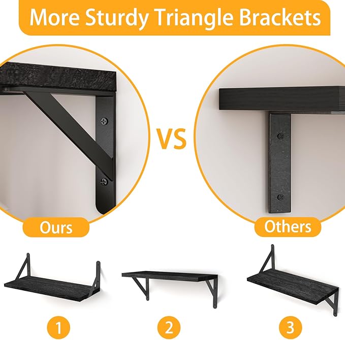 YGEOMER Wall Shelves, Home Decor