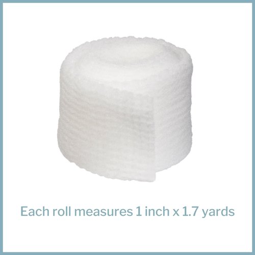 McKesson Conforming Stretch Gauze Bandages, Sterile, 1 in x 1 7/10 yd, 24 Count