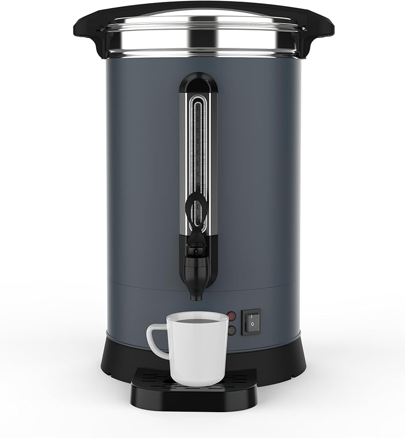 120 Cups Coffee Urn - 18l(4.8 Gallon) Large Coffee Maker,Commercial Coffee Maker - Stainless Steel, Double-Wall Insulated, Quick Brewing - Ideal for Large Events
