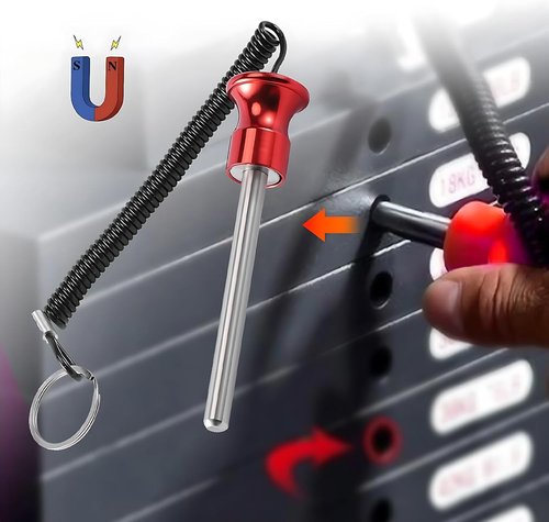CYTGOUPER Weight Stack Pin, Automatic Drop Set Pins Gym, Drop Set Pins with Pull Rope, Magnetic Weight Pins Home Gym Replacement Parts for Weight Stack Machine