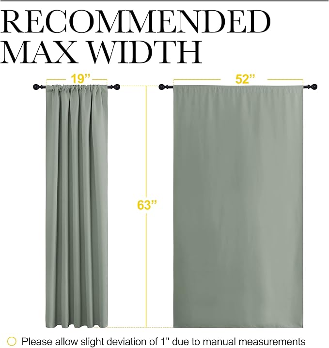 NICETOWN Window Curtains Blackout Drapes