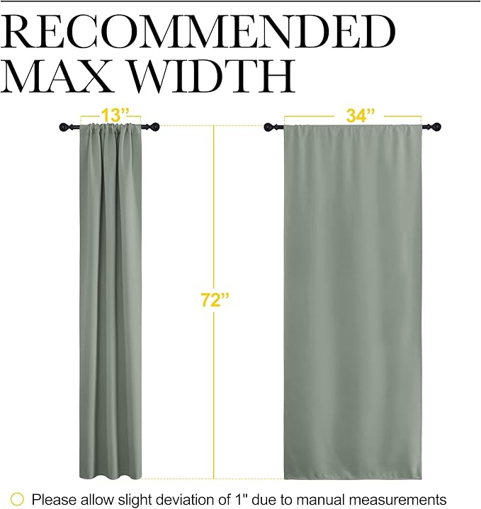 NICETOWN Window Curtains Blackout Drapes