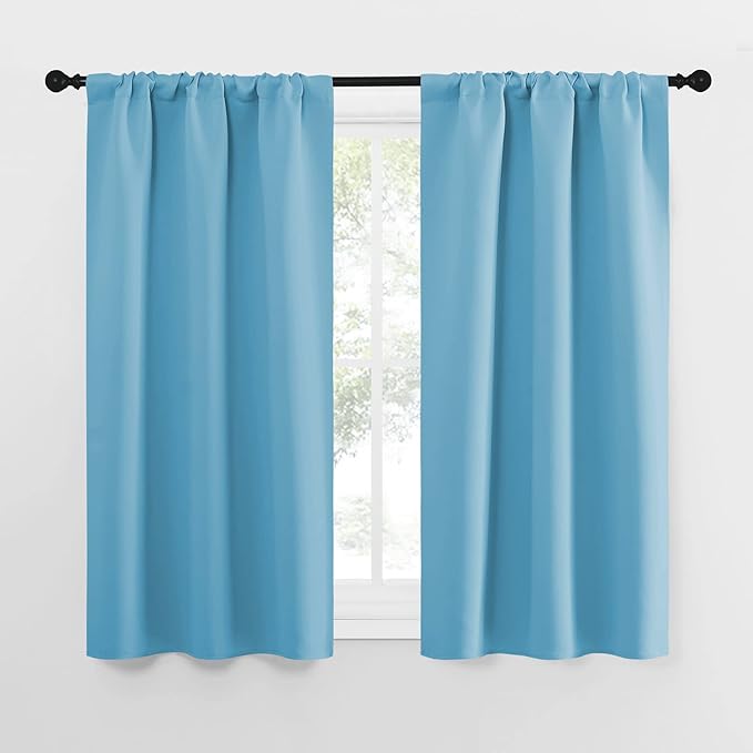 NICETOWN Kitchen Curtains for Small Windows, Privacy Thermal Insulated Blackout