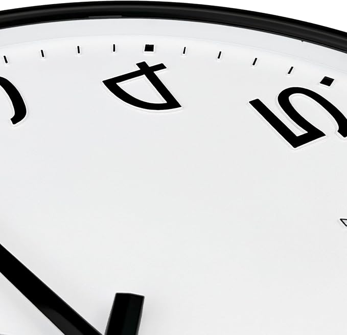 Plumeet 16'' Extra Large Wall Clock, Battery Operated Wall Clocks Silent