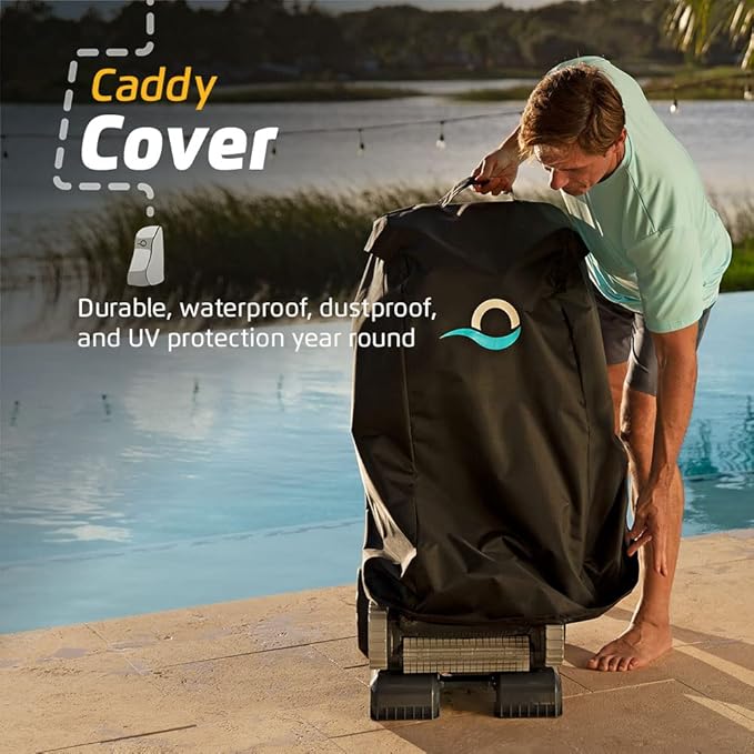 Dolphin Nautilus CC Automatic Robotic Pool Vacuum Cleaner Includes Caddy and Classic Cover for Storage and Protection, Ideal for In-Ground Pools up to 33 FT in Length