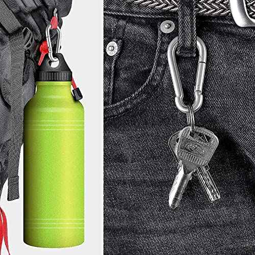 Large Spring Snap Hook Carabiner, 304 Stainless Steel Heavy Duty Carabiners Clip, Stainless Steel Spring Snaps Hooks Carabiners Outdoor