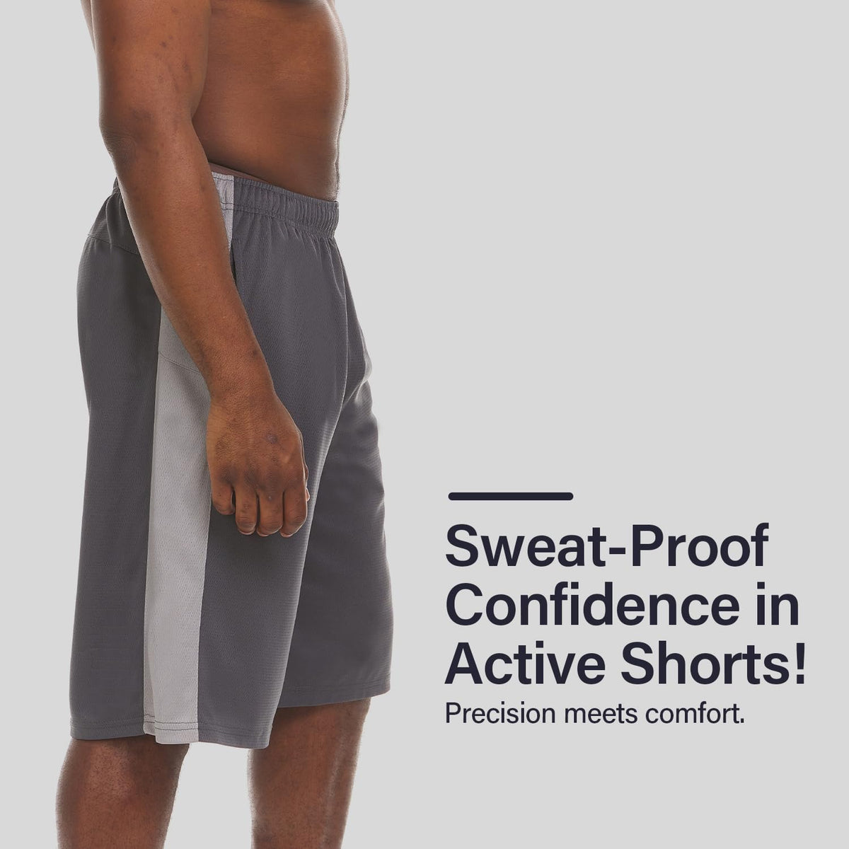 Essential Elements Men’s Athletic Shorts 4 Pack – Quick-Dry Moisture Wicking Basketball, Gym & Workout Shorts with Pockets