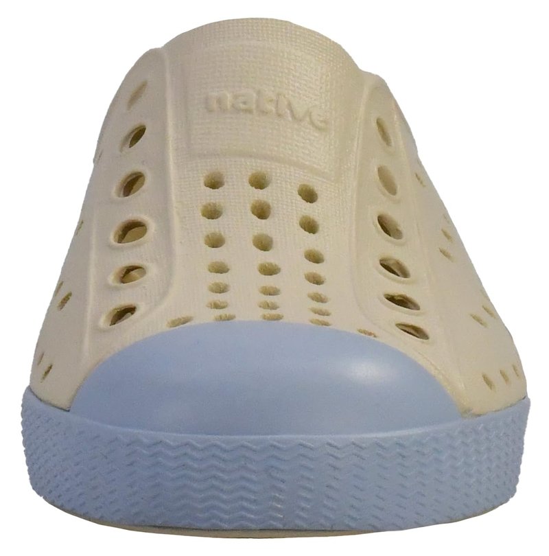 Native Shoes Unisex-Kids Jefferson Sneakers, Bone White/Skyway Blue, 5 Big Kid